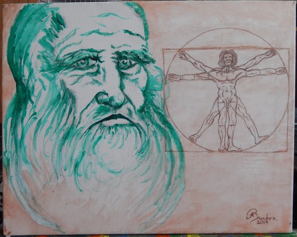 Leonardo and Vetruvian Man