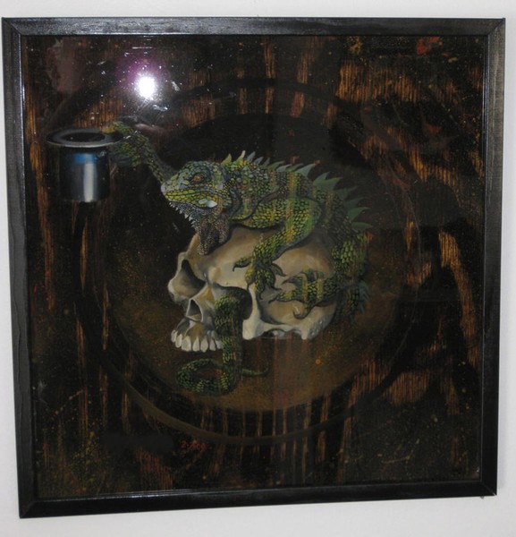 Lizard and Skull