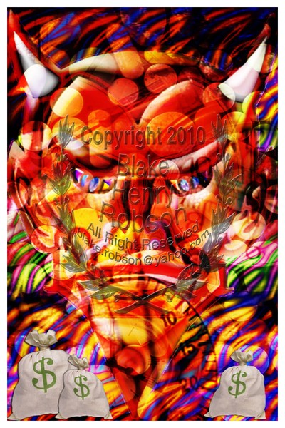 Dealing with the devil collage