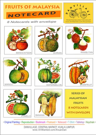 fruits series in Notecard