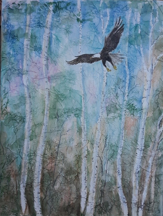 Eagle & Birches