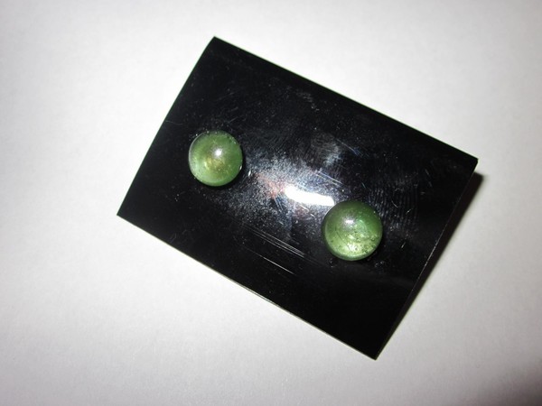 Blown Glass Moss post Earrings