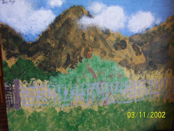 The Mountians on a farm