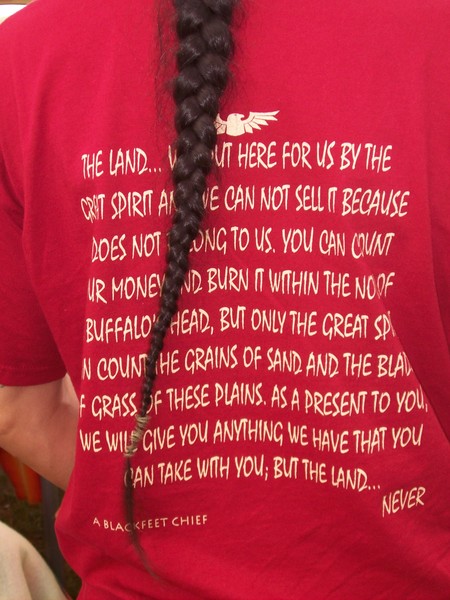 But the land...never.