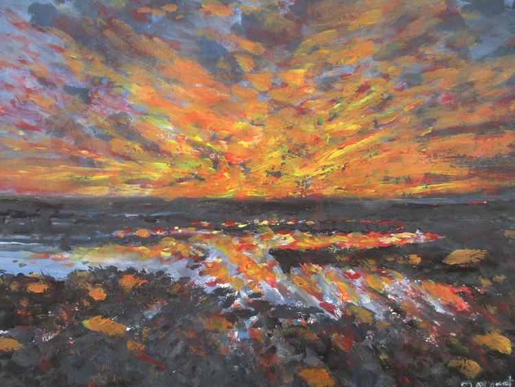 blazing sunset