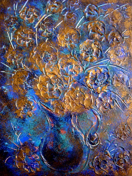 ORIGINAL PALETTE KNIFE PAINTING Eugenia Abramson
