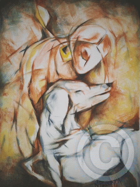 lady with dog