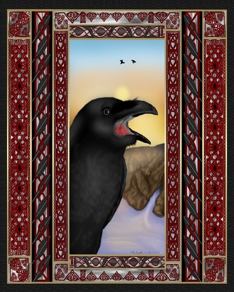 A Raven Sunrise Knot