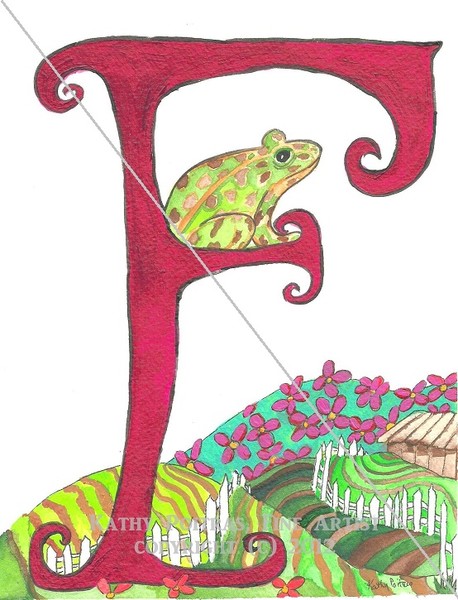 F is for Frog, Farm, Flowers and Fence