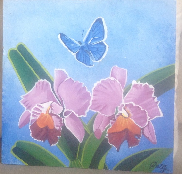BLUE BUTTERFLY.