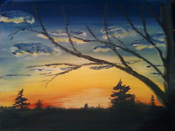 sunset in indy