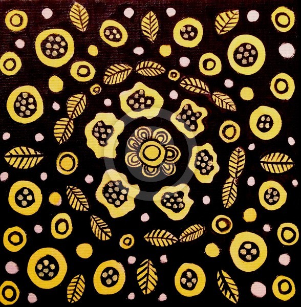 Pattern in yellow