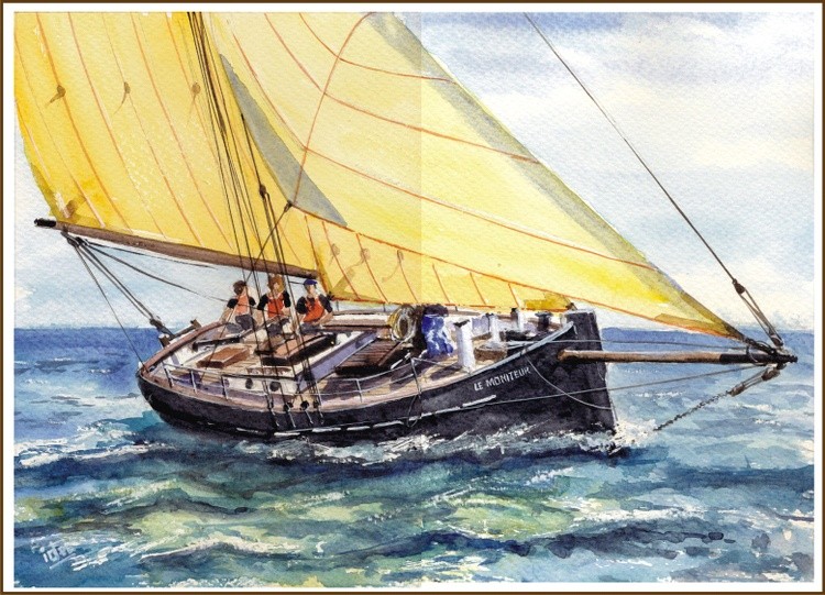 Replica of an old French pilot boat