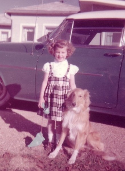 Beth, age five, with best friend Susie 