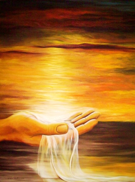 THE VEIL OF BLESSINGS             48x36 in.     Oil on Canvas Private Collection