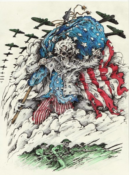 uncle sam colored by samurai30 d2v9hmt