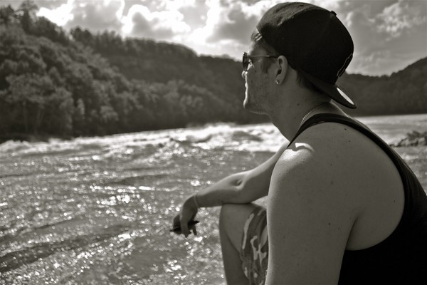 Black and white