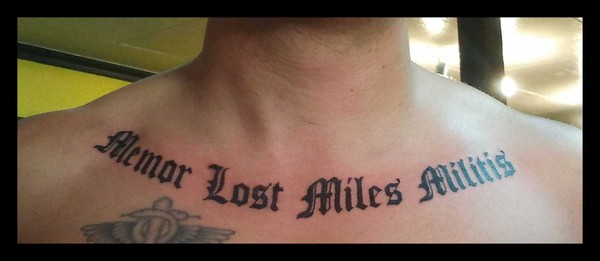 Text tattoo