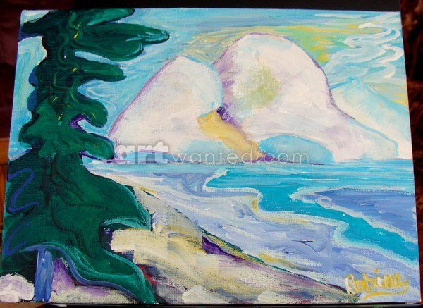 Spring Visitors 2 --   8 x 6