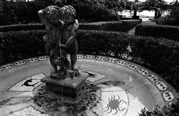 garden fountain