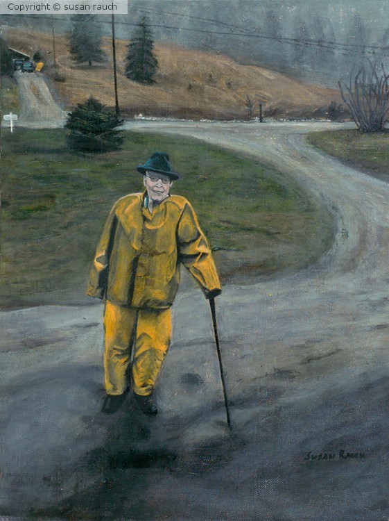 Dad, Walking in Nelson B.C.