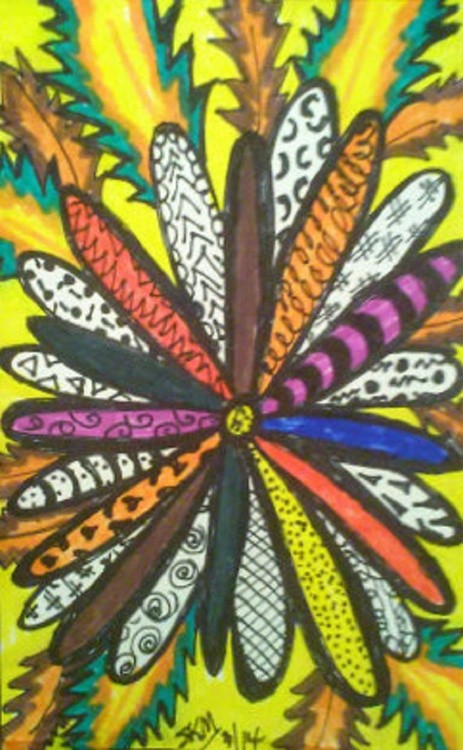 ZENTANGLE FLOWER