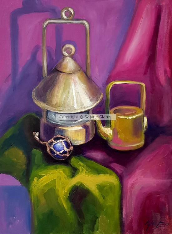 Still Life:  Golden objects