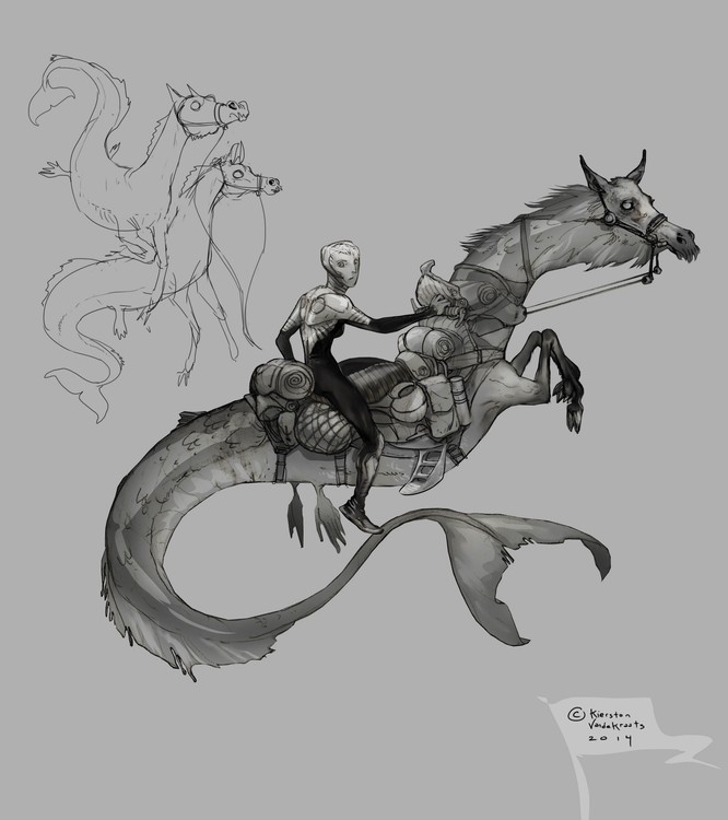 hippocampus kvdk art horses