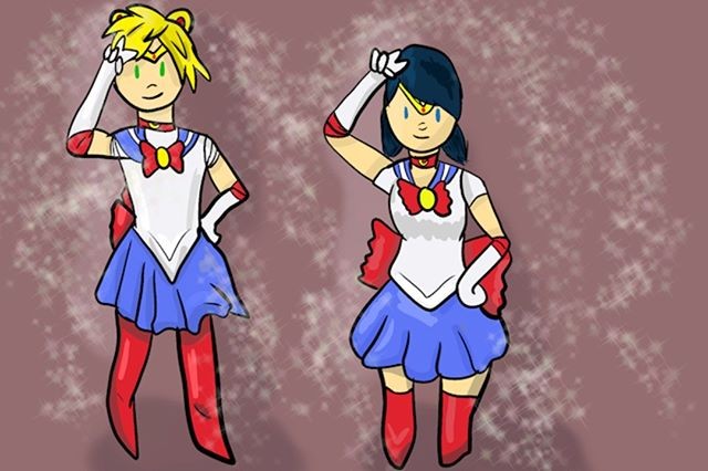 From my November requests Marinette and Adrien from miraculous ladybug cosplay sailor moonsailormoon