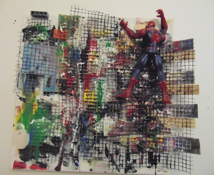 Spiderman found a way out of the picture