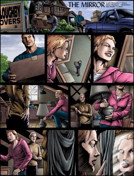 The Mirror page 1 color test