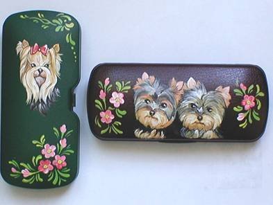 ORIGINALLY PAINTED EYE GLASS CASE