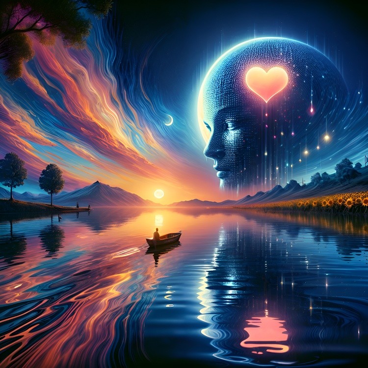 A journey through the mind to create beautiful images image, surreal, landscape, travel, sky, lake,
