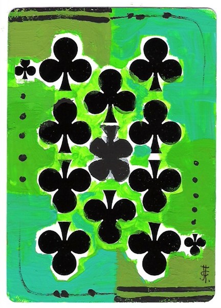 4 Leaf Clover - ACEO