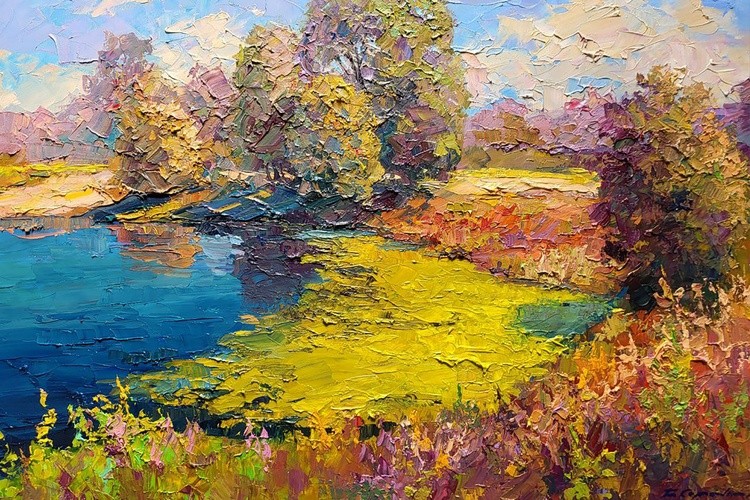 At the pond