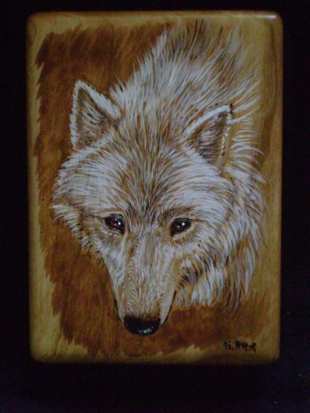 Arctic Wolf Earring Box