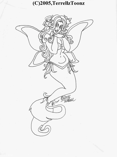 Winged Mer With Roses
