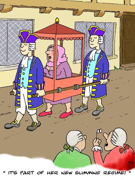 Sedan chair.