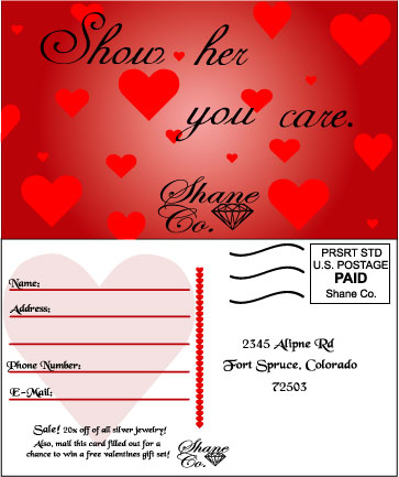 Shane Co. Postcard 1 of 3