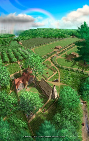 St. John's Site Museum, Innkeeper Landscape