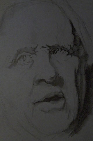 Old male face