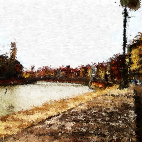 River Arno in Pisa Impressionist Inspired Digital Painting