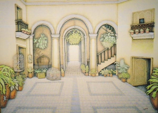 A courtyard in Old Havana