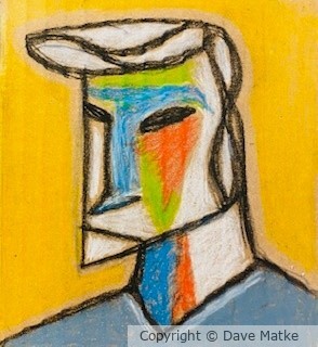 man on cardboard
