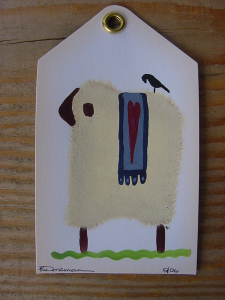 Sheep with Crow