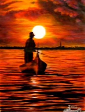Fishing at Sunset