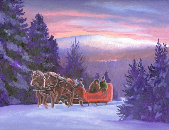 winter sleigh ride