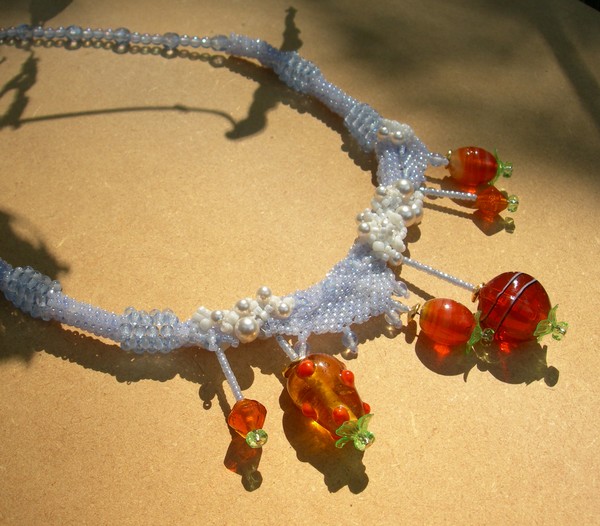 Balloon Flowers necklace