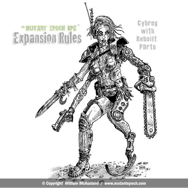 Cyborg Adventuress with Rebuilt Parts