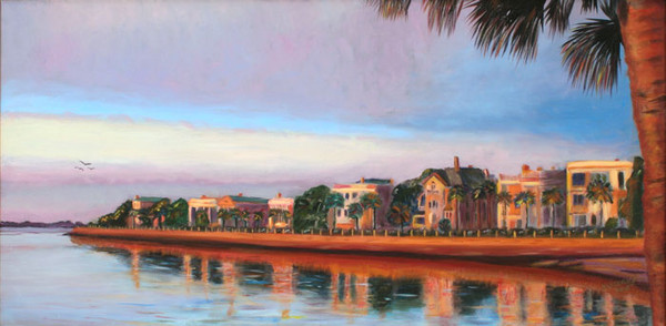 High Battery, Low Tide at Sunrise Charleston SC